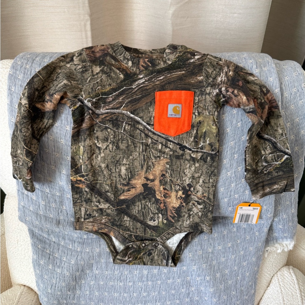 Carhartt Oak Camo Long-Sleeve Bodysuit